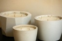 Terrae - Combo de trois bougies Pure White - Belles bougies décoratives