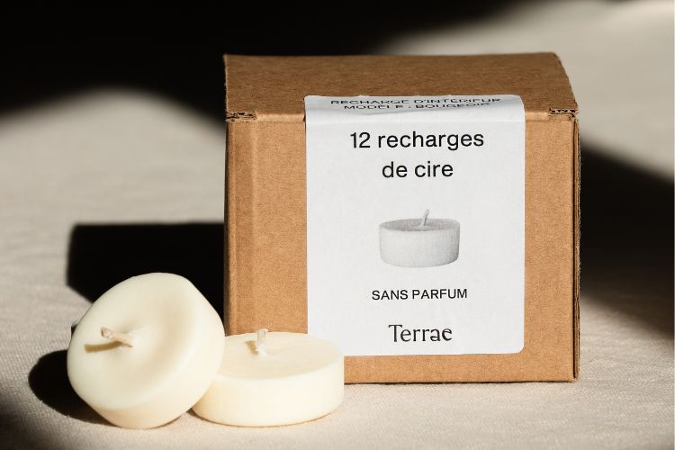 12 recharges de Bougeoir