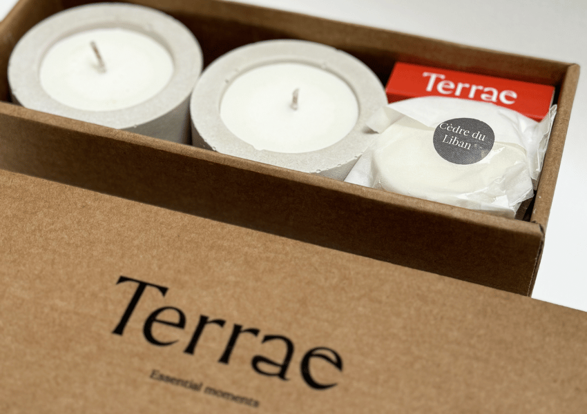 [COFF-2BGR&2RECH-PW-CL] Coffret cadeau, les bougeoirs & leurs recharges (Pure White, Cèdre du Liban)