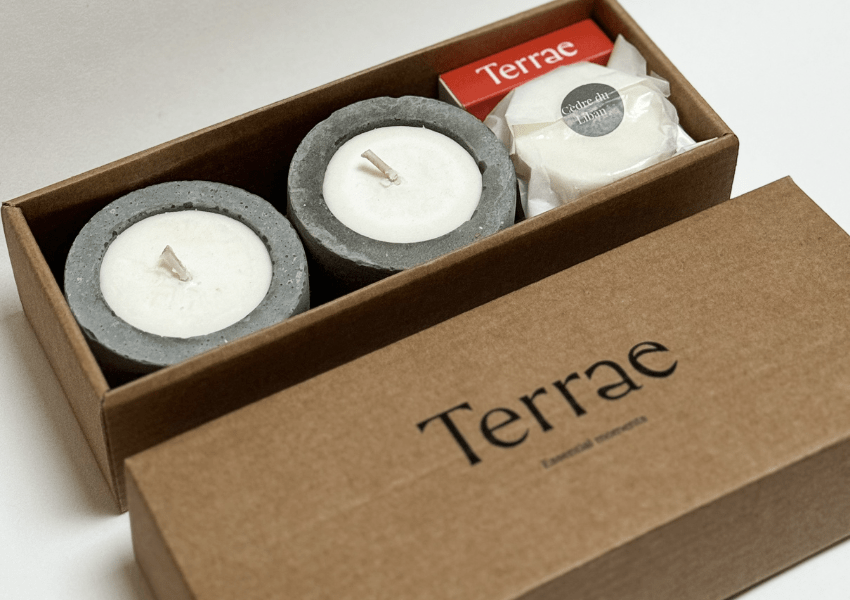 Coffret cadeau, les bougeoirs & leurs recharges